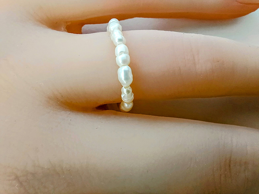 Doğal İnci Yüzük 2-3 mm - Görsel 2