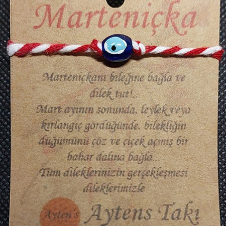 Marteniçka dilek şans bilekliği nazar boncuklu