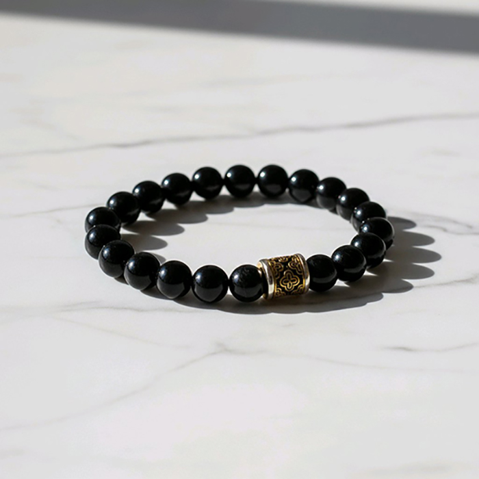 Orijinal Siyah Turmalin Doğal Taş Bileklik - Negatif Enerji ve Radyasyon Kalkanı