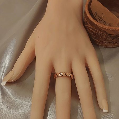 El İşçiliği Bakır Yüzük - Antik Esintili Günlük Kullanım Tasarım