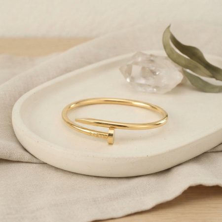 316L Çelik Gold Renk Çivi Model Bileklik
